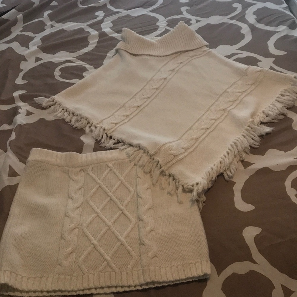 Girls sweater skirt set
